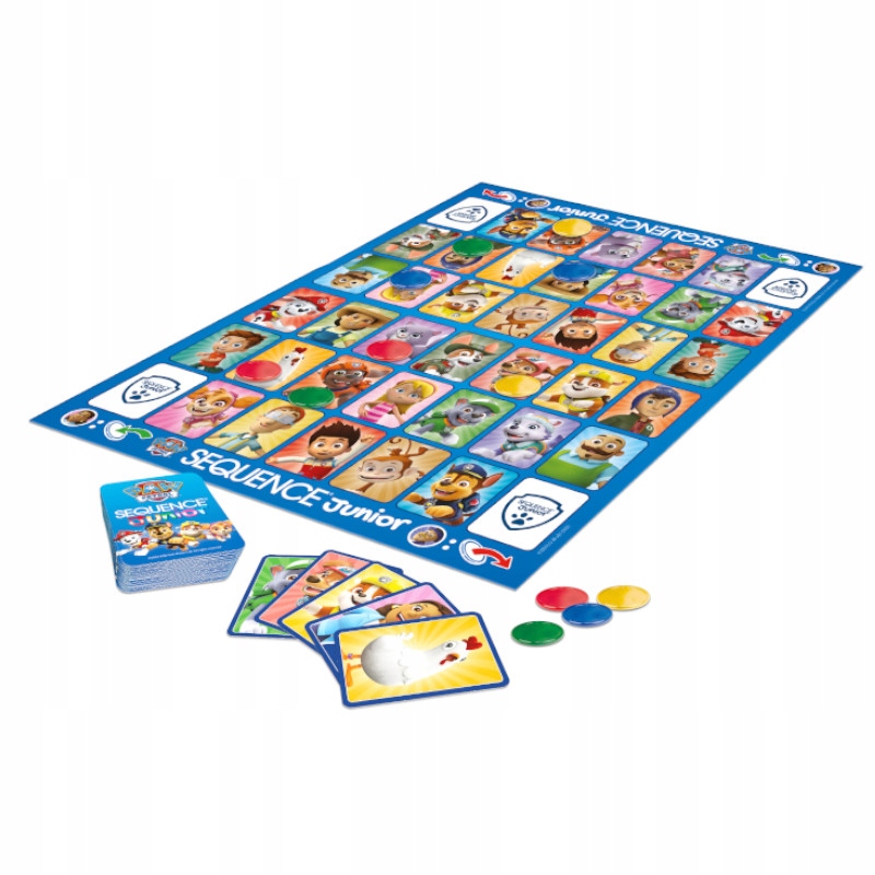 Prosta zasada gry z bohaterami Psiego Patrolu