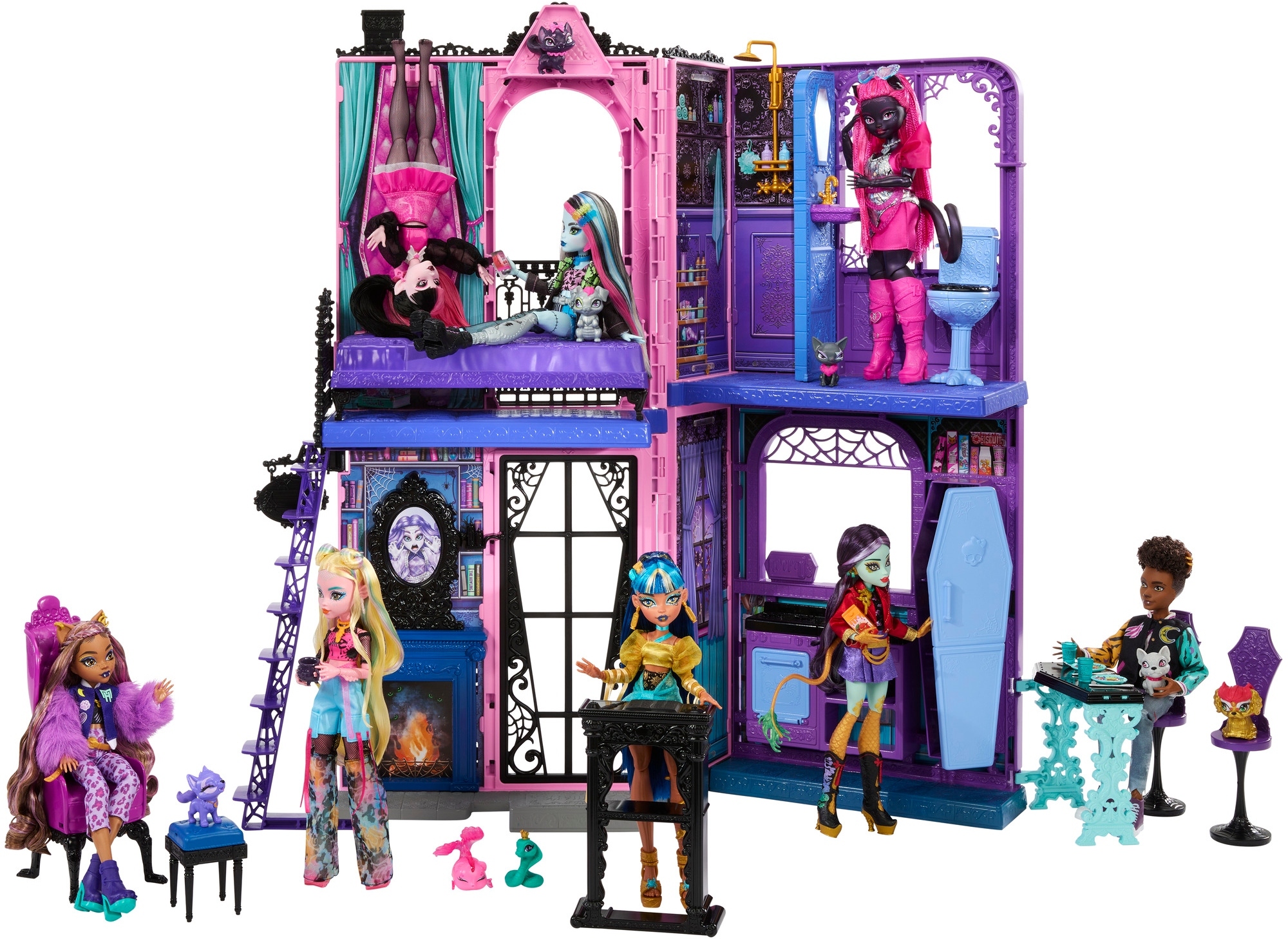 Magiczny domek z Monster High – Odkryj przerażające niespodzianki