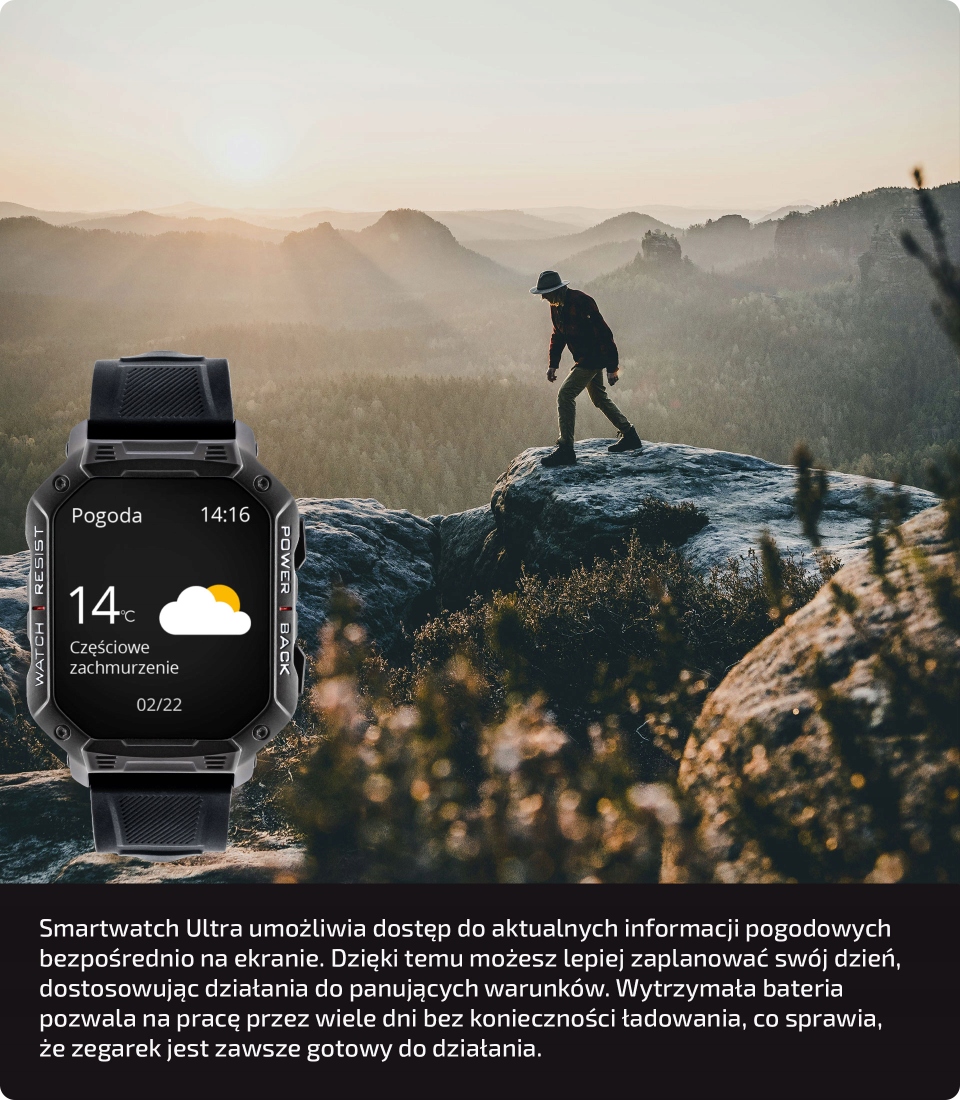 Dodatkowe funkcje – Pogoda i G-Sensor