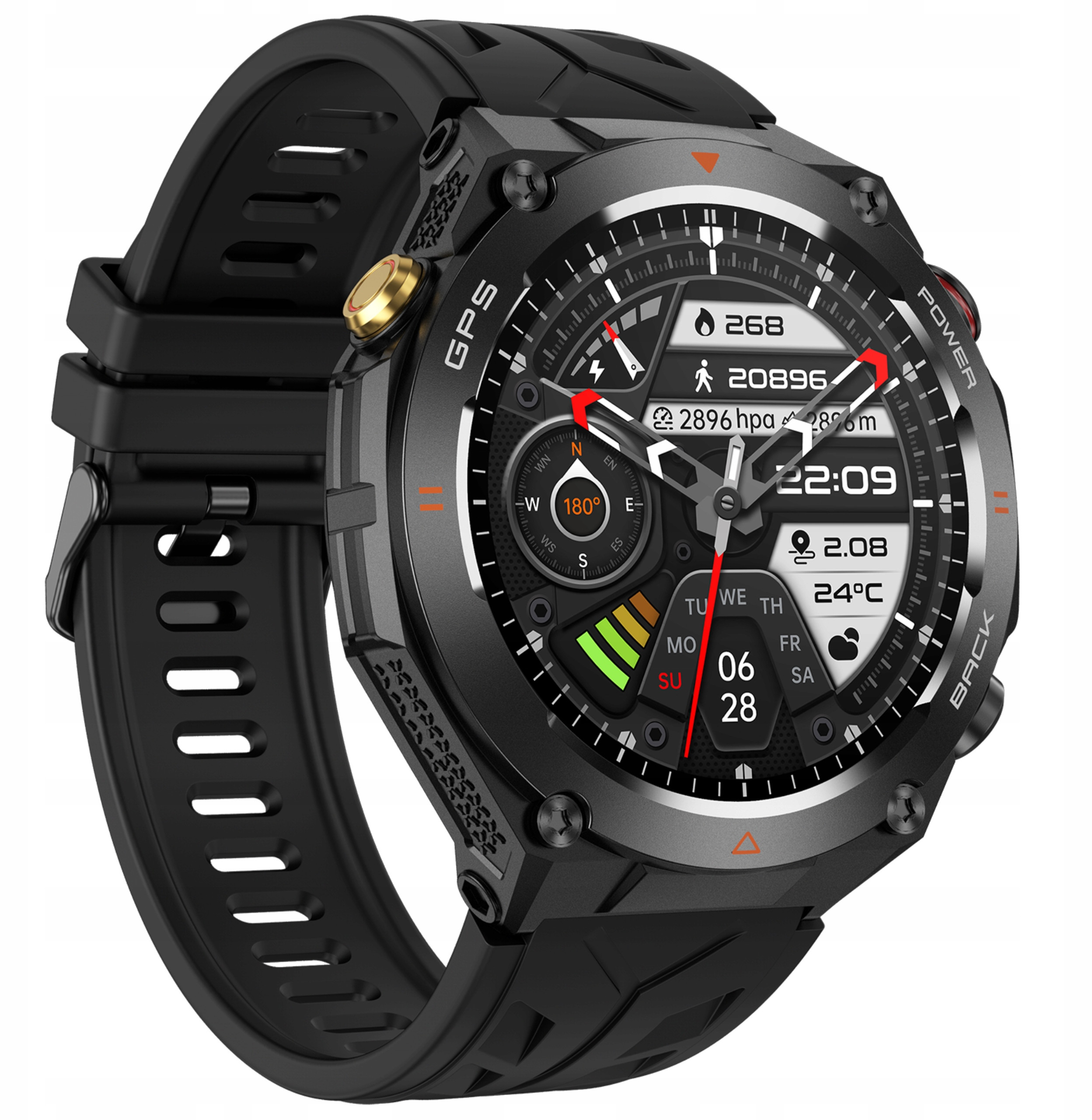 Wbudowany GPS i funkcje monitorowania zdrowia