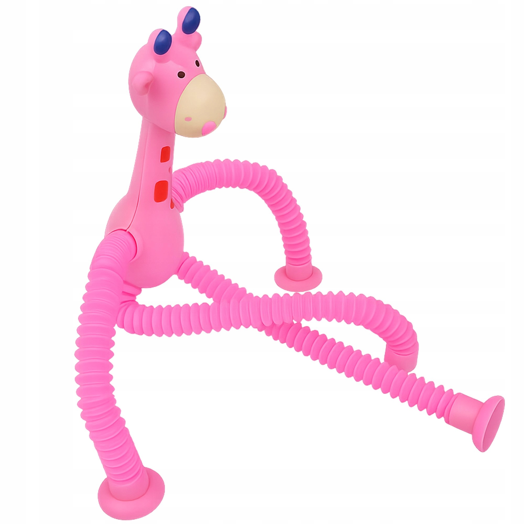 ŻYRAFA POP TUBE RURKA ROZCIĄGANIA Z PRZYSSAWKAMI – Sensoryczna zabawka dla dzieci