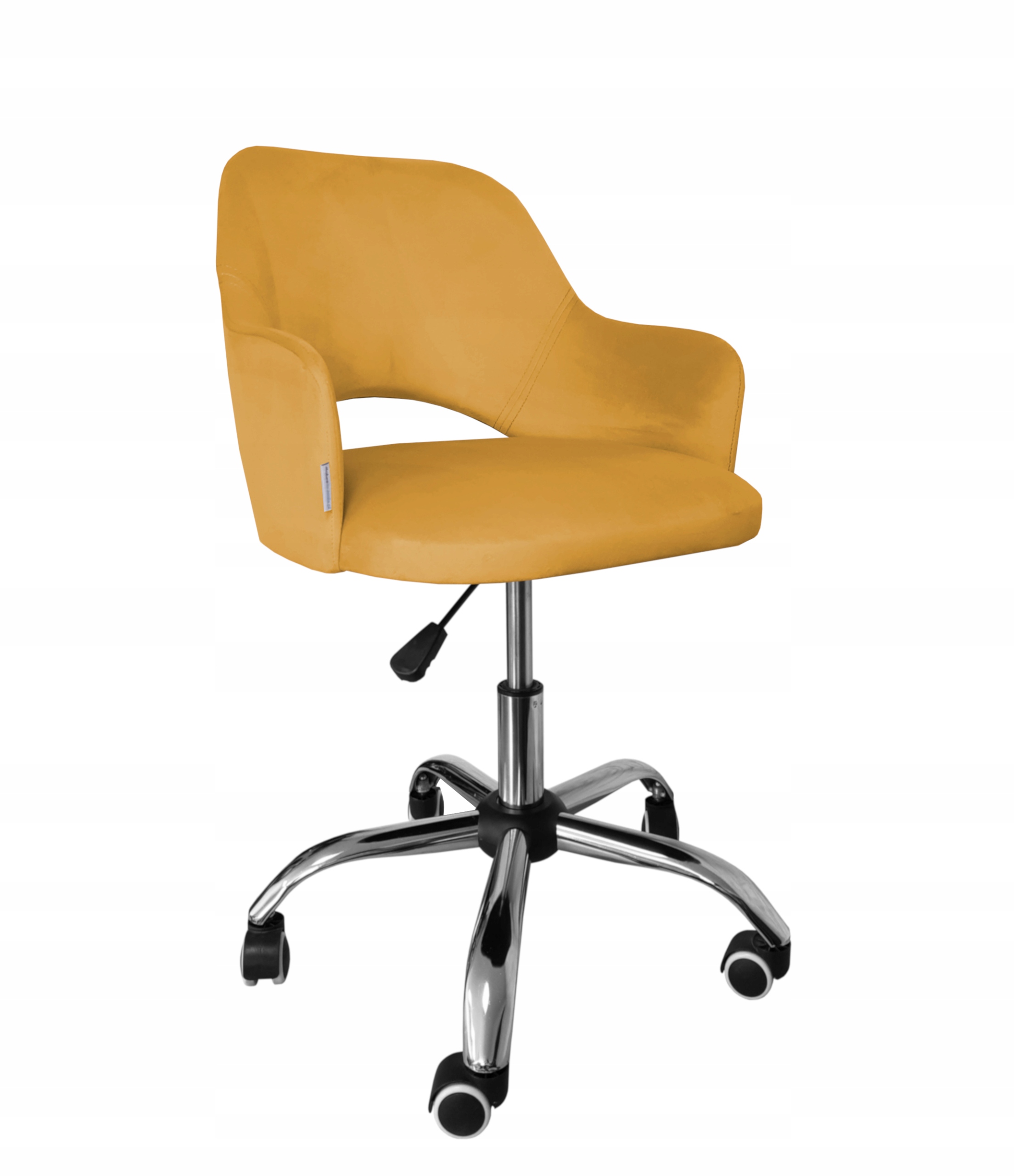 Fotel obrotowy Milano Żółty – Komfort i nowoczesny design do biura