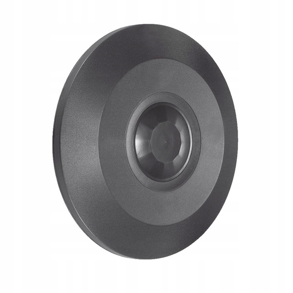 Czujnik Ruchu 360st V-TAC Natynkowy Sufitowy SLIM 24mm Czarny FULL BLACK VT-8027 – Innowacyjne rozwiązanie do automatycznego sterowania oświetleniem