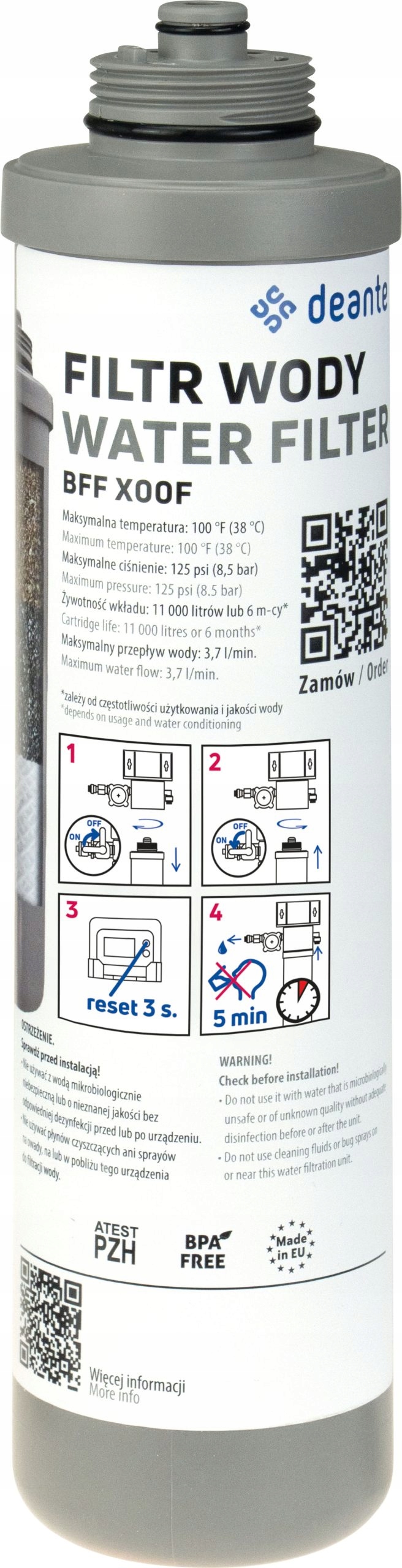 Filtr do wody Deante BFF_X00F – Czysta woda w Twoim domu