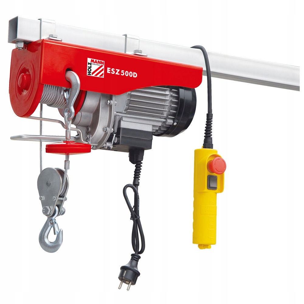 Holzmann ESZ500D 230V – Elektryczna wciągarka linowa o udźwigu 500 kg
