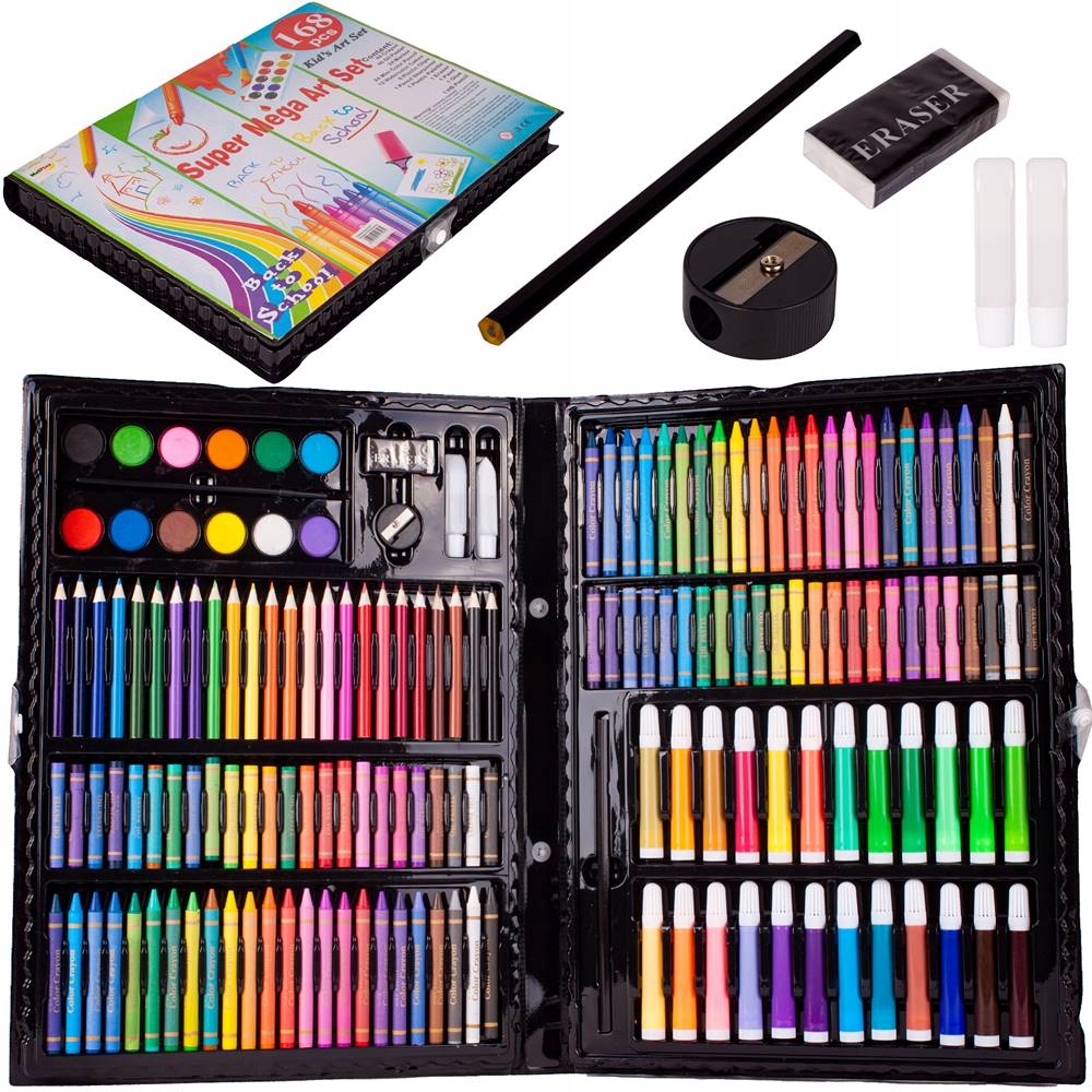 Zestaw plastyczny do malowania 168 elementów – Kreatywność w każdej chwili