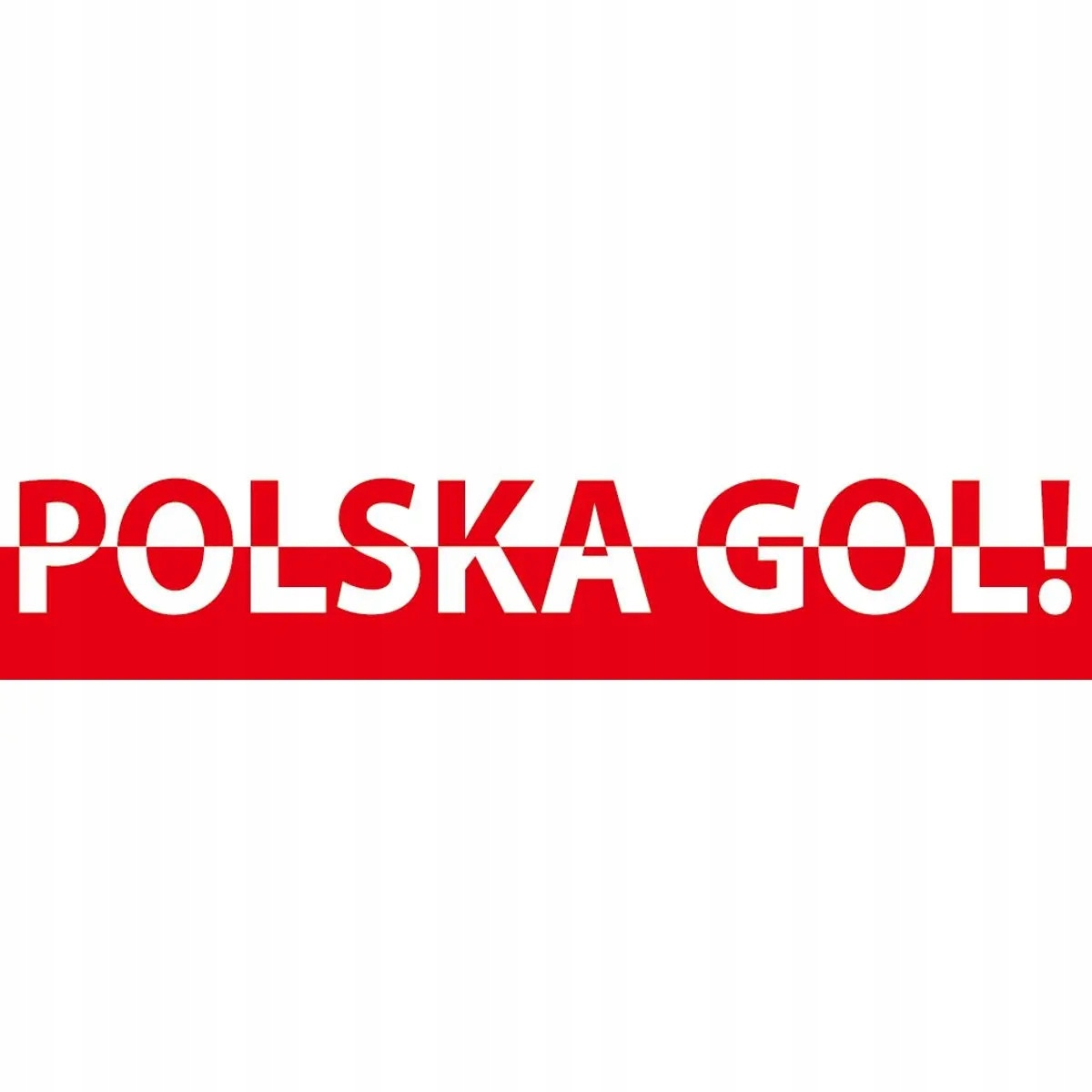 Naklejka 40X10Cm Polska – Wyraź swoją pasję do sportu!