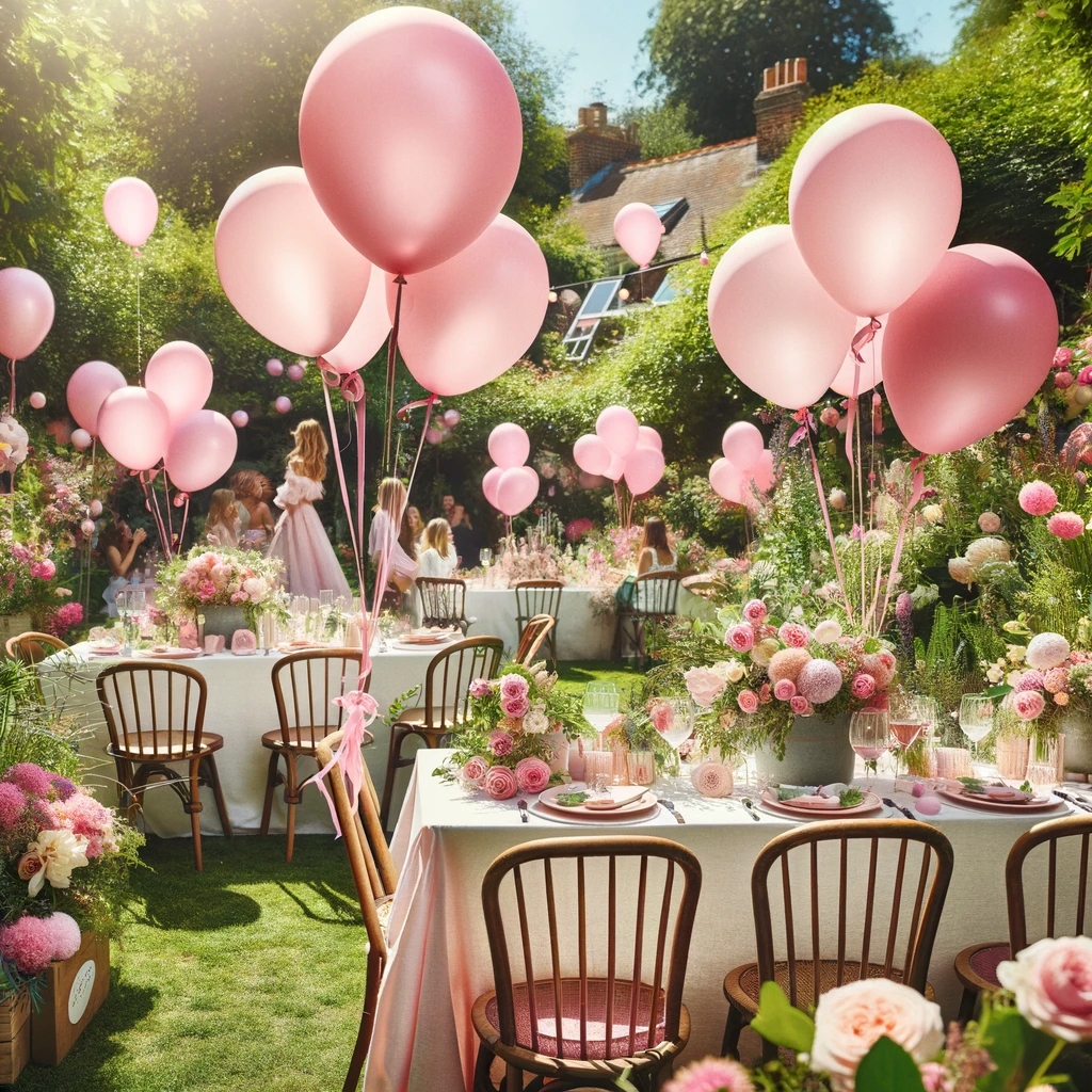 Urok i delikatność różowych balonów lateksowych