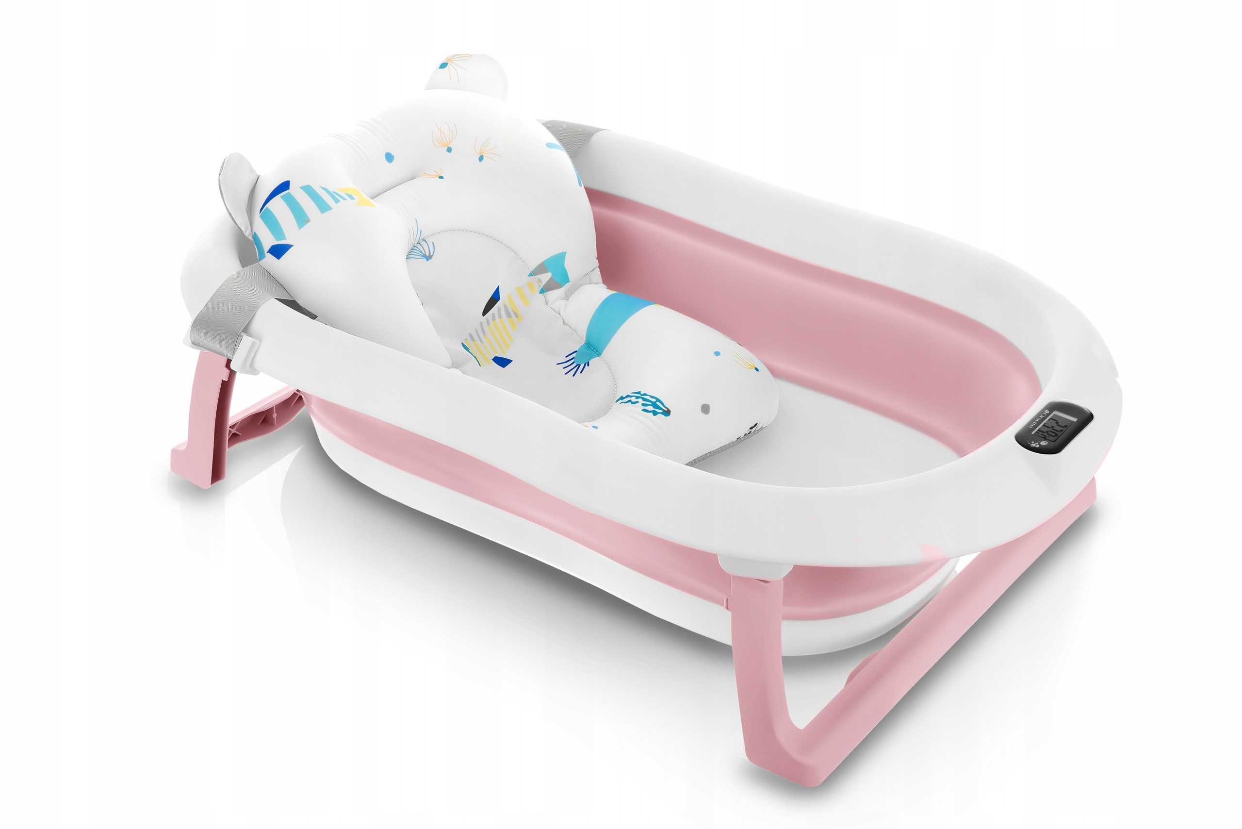 Wanienka dziecięca z termometrem Orsetto różowa – Komfortowa kąpiel dla Twojego maluszka