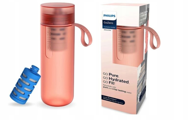 Butelka filtrująca Philips GoZero Fitness AWP2712RDO/10 – Zdrowe nawodnienie na co dzień