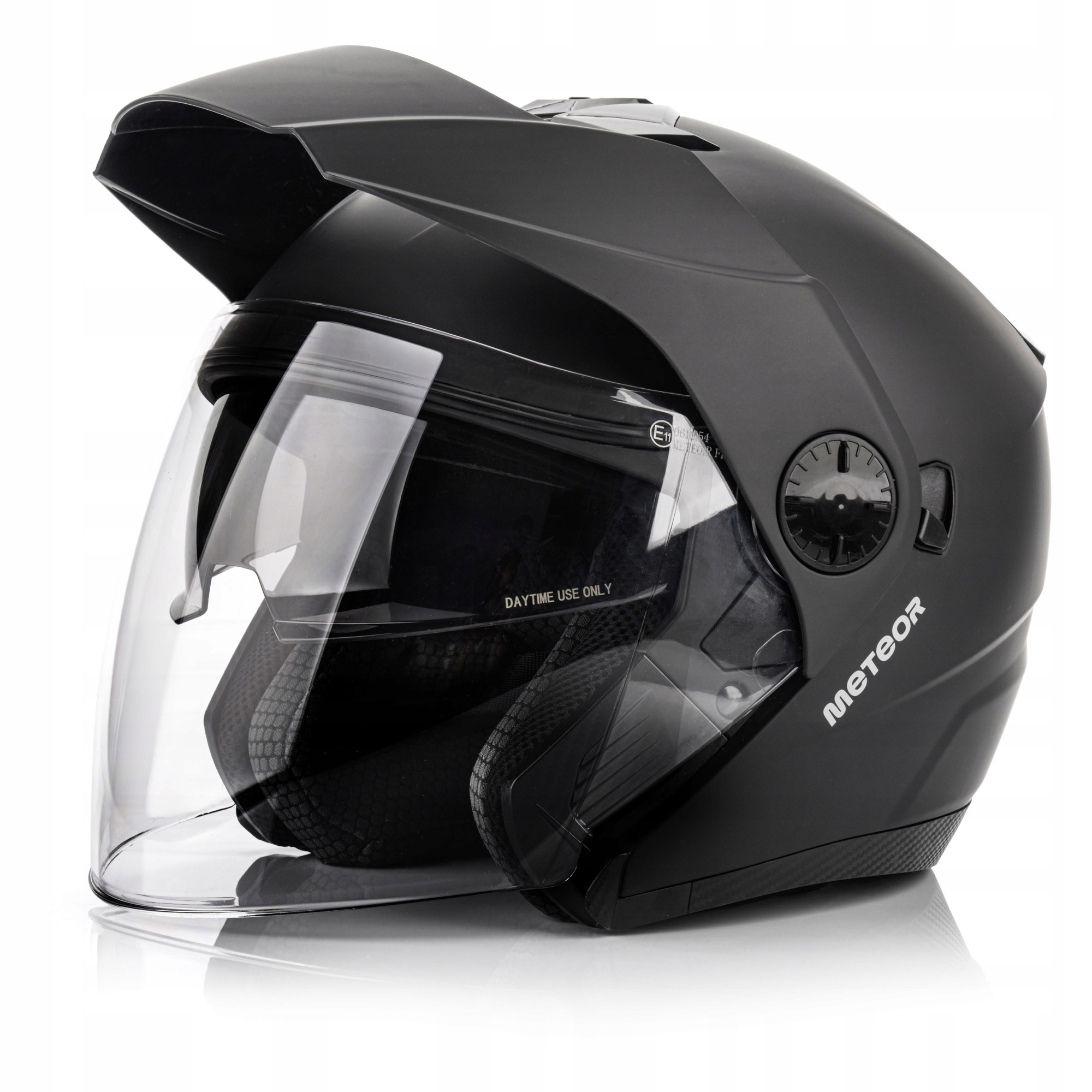 Kask motocyklowy Meteor Hekato L 59-60 cm czarny – Bezpieczna jazda w stylu