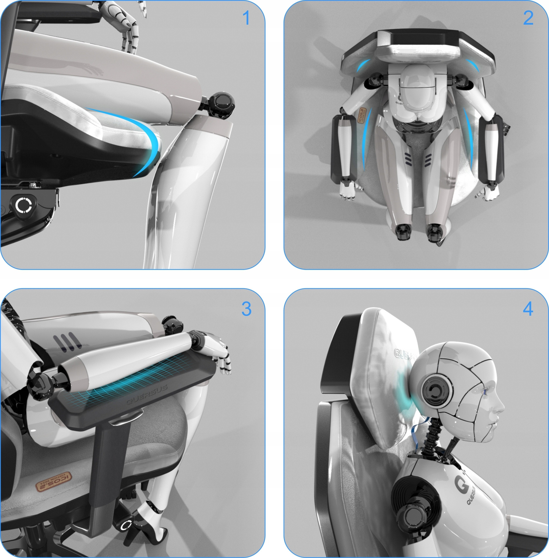 Regulowane oparcie i podłokietniki