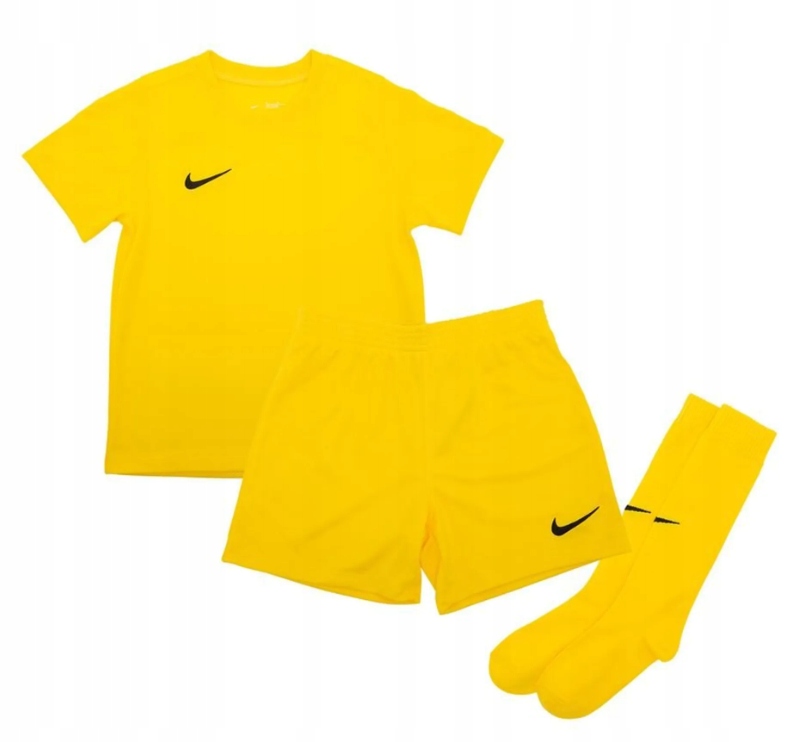 Komplet sportowy dla dzieci Nike DRY Park Kit Set żółty CD2244 719 M – idealny na aktywności