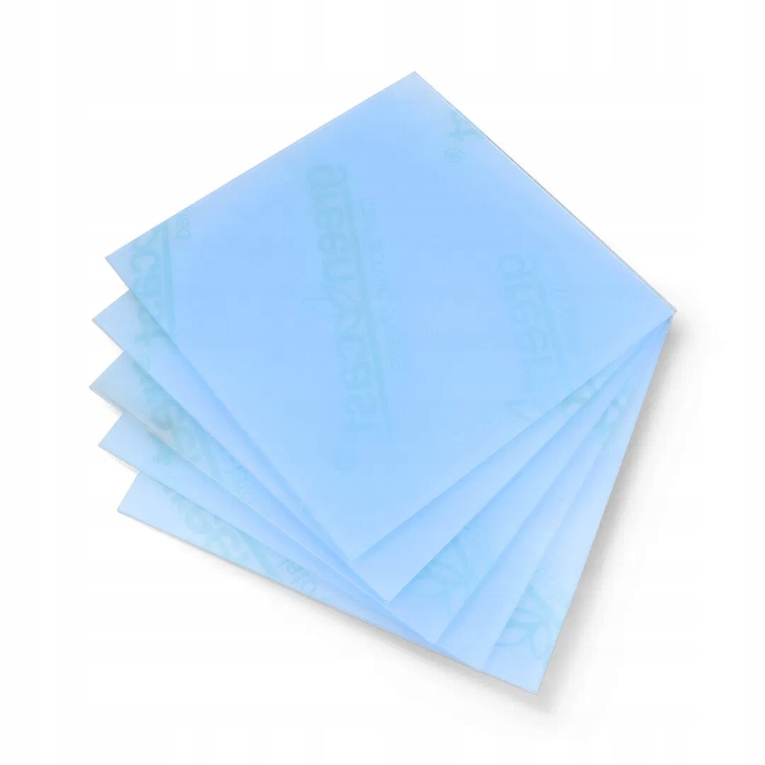 Plexi fluo niebieska wylewana - 3mm - 200x200mm - 5szt. – Idealne do Twoich projektów