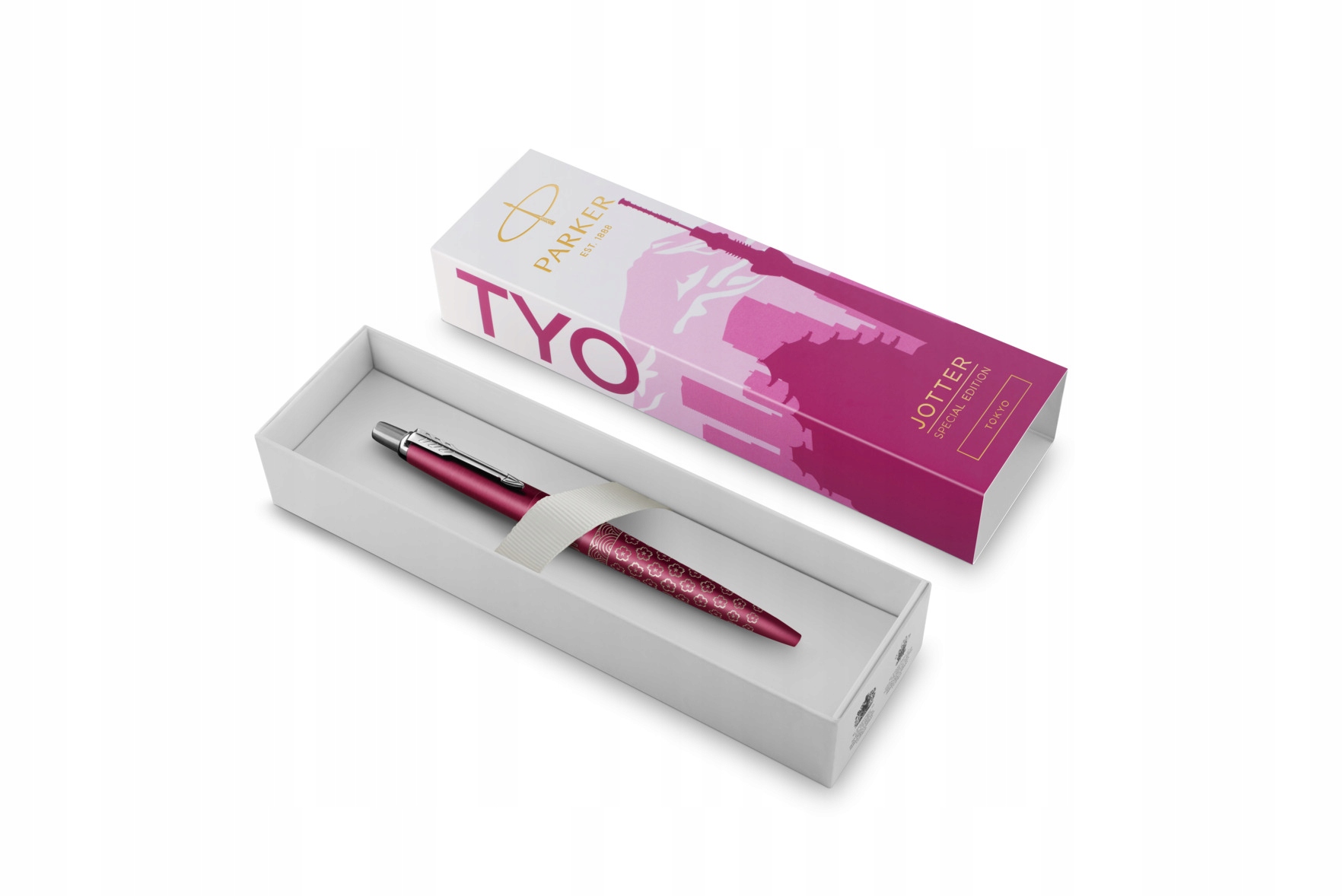 Długopis PARKER Jotter Global Icons Tokyo Pink – Elegancja i styl w Twoich rękach