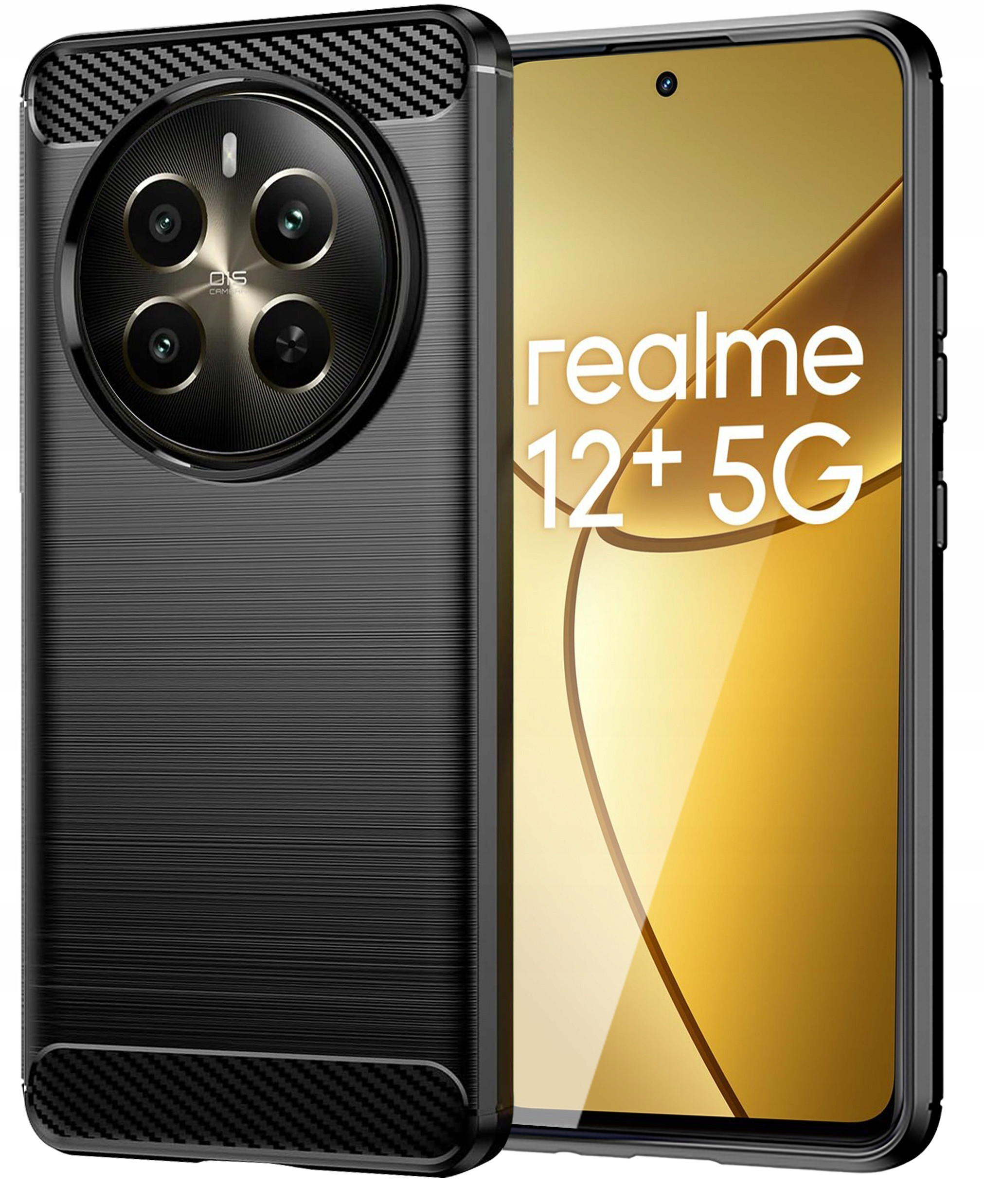 Etui do Realme 12 + Plus 5G Pancerne Carbon CASE – Ochrona i styl w jednym