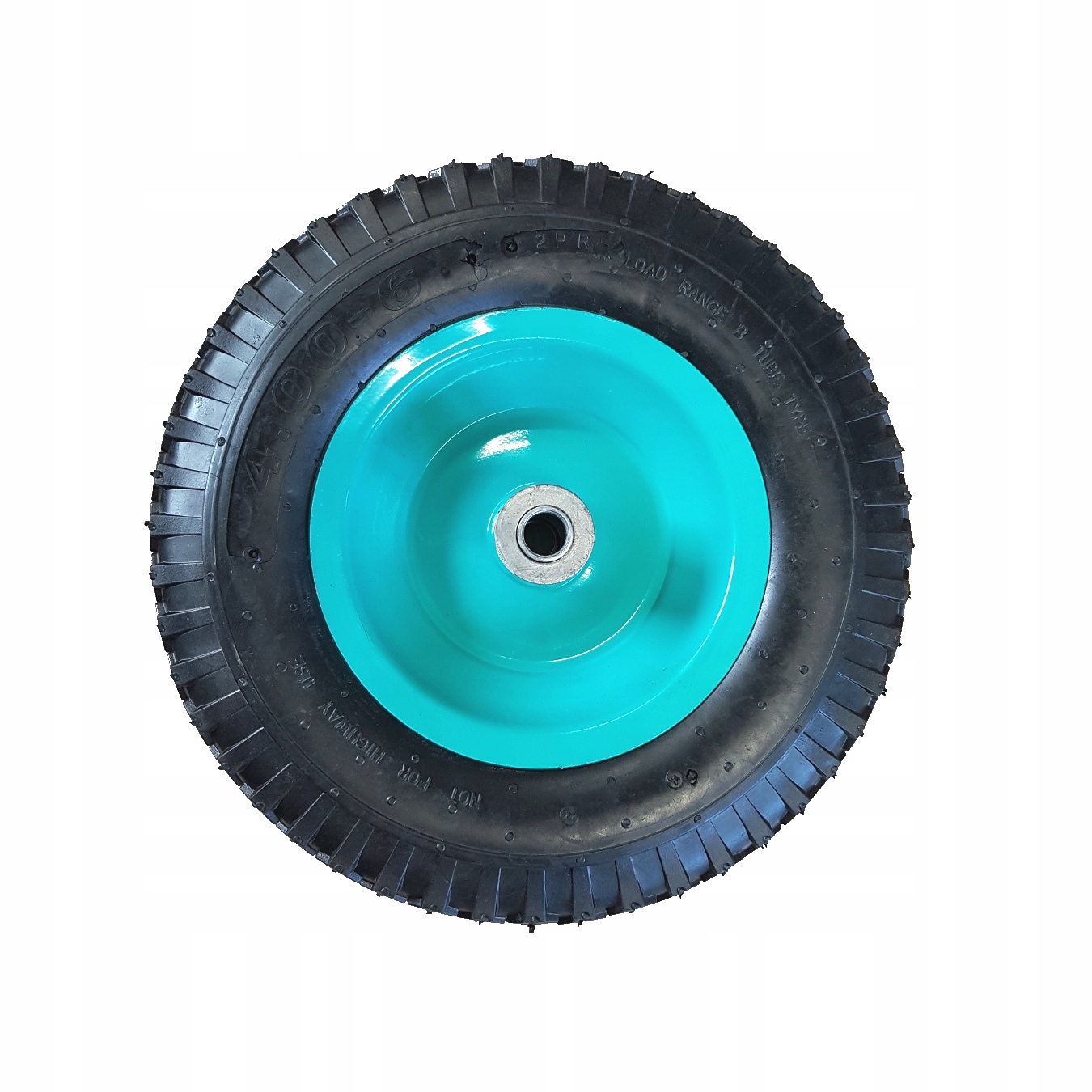 Pompowane koło taczki na feldze stalowej