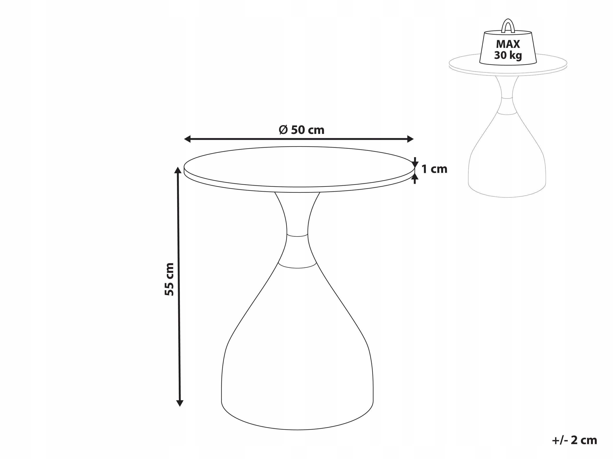 Wymiary i maksymalne obciążenie stolika pomocniczego