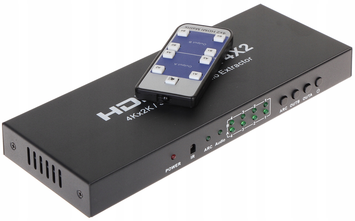 Przełącznik HDMI-SW-4/2-MATRIX – Elastyczne rozprowadzanie sygnału HDMI