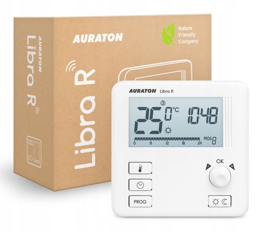Auraton Libra R – Tygodniowy, bezprzewodowy regulator temperatury