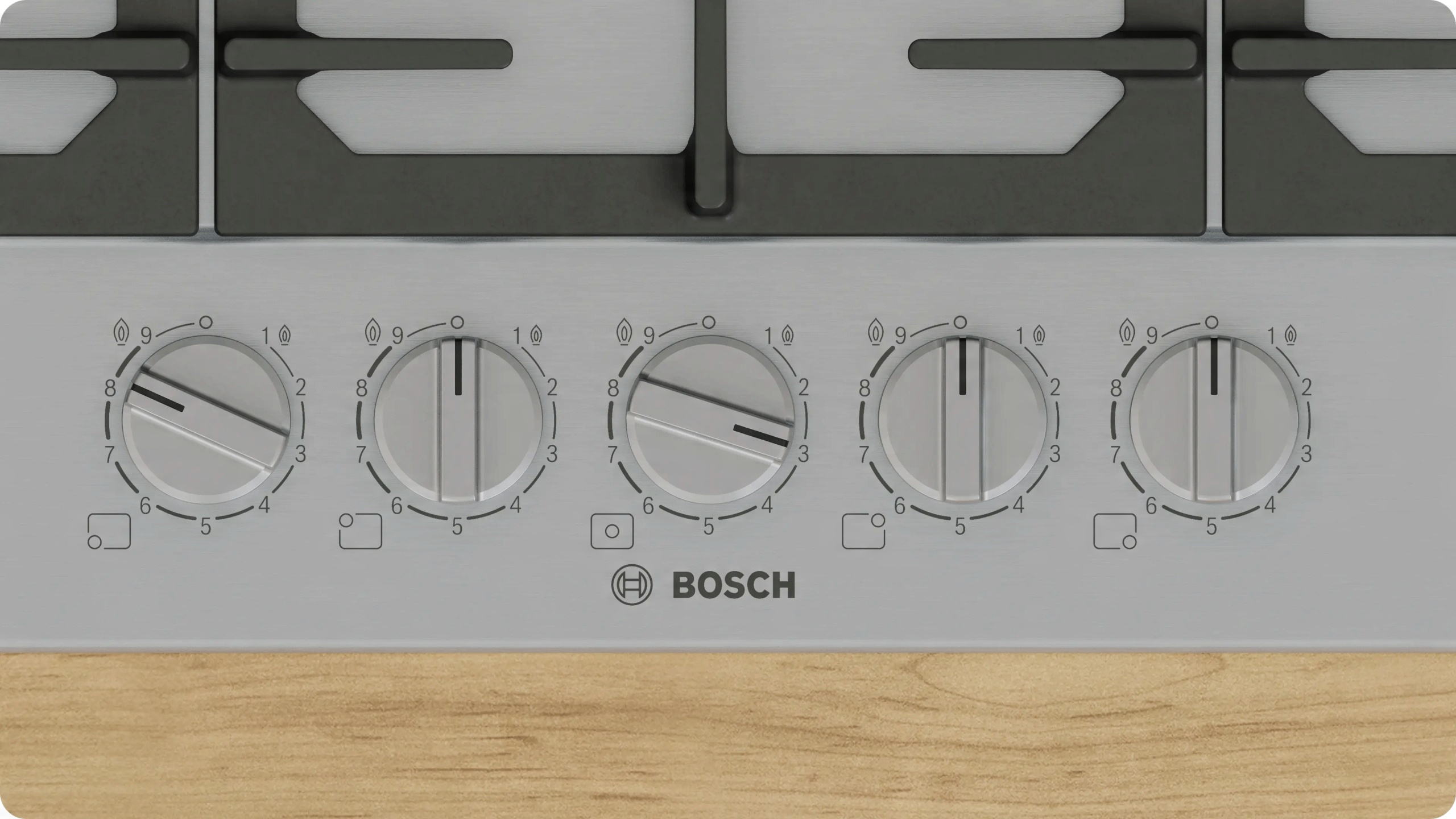 Płyta gazowa BOSCH Serie 6 PCQ7A5I90 – Wydajność i elegancja w Twojej kuchni
