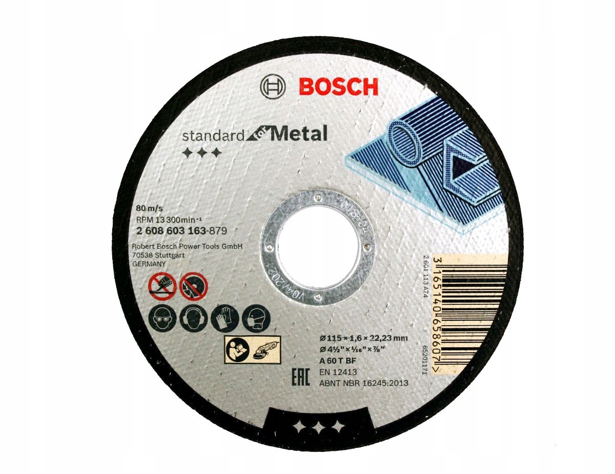Tarcza diamentowa Bosch Standard do metalu 115 x 1.6 mm – Wydajność i precyzja cięcia