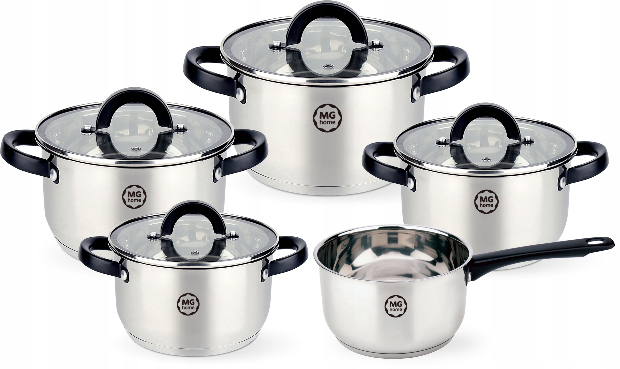 BLACK INOX 8 ELEMENTÓW RONDEL – Idealny zestaw do gotowania