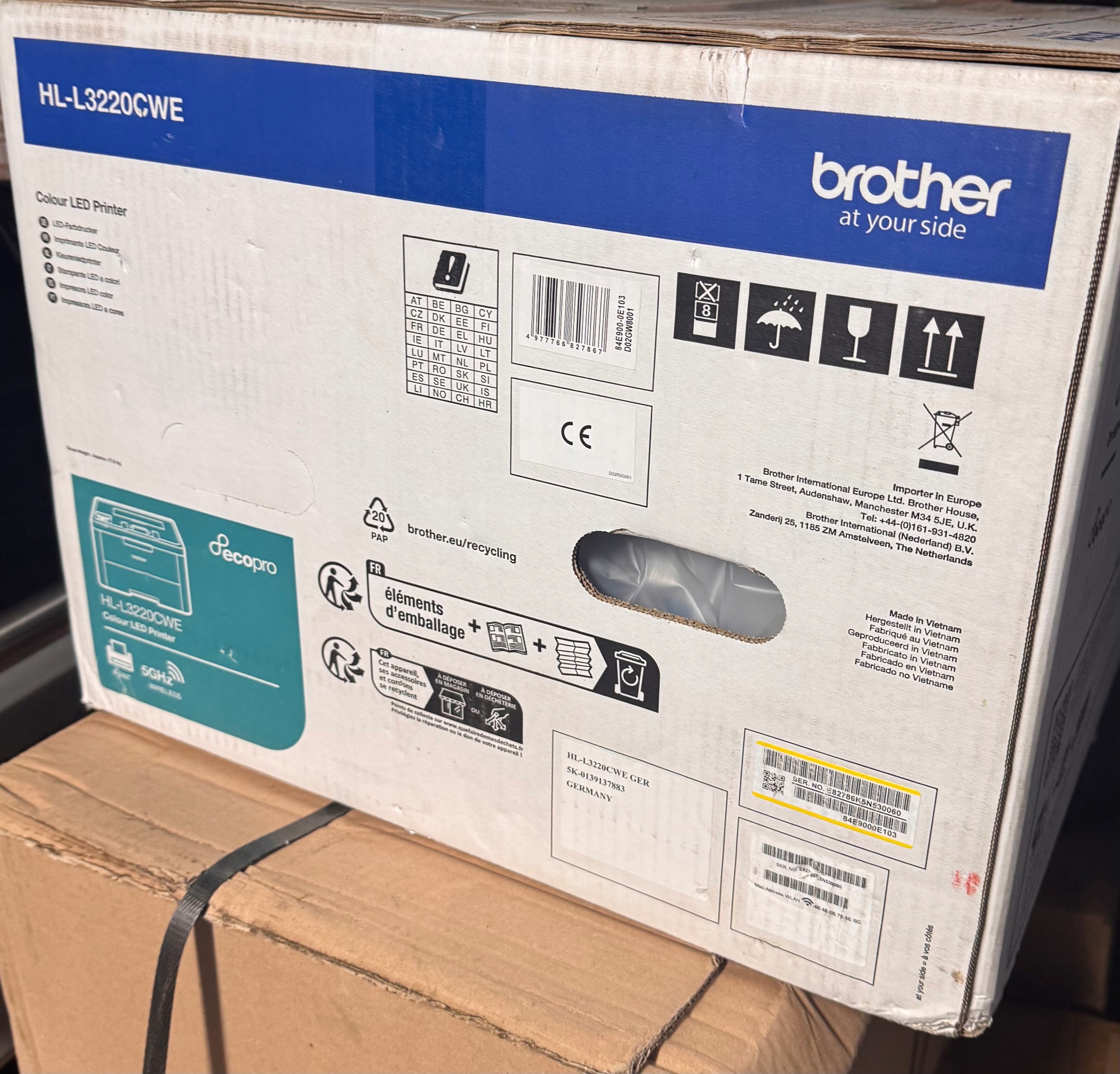 Brother HL-L3220CWE – Wydajna drukarka kolorowa LED dla biura i domu