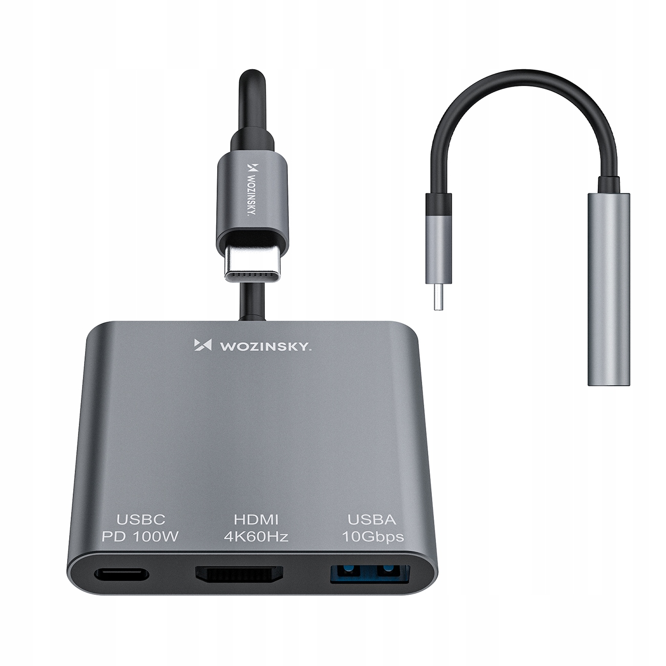 Hub Wozinsky WHCH-01 USB-C PD 100W HDMI 4K@30Hz USB-A 10Gbps – Wszechstronność i wydajność w jednym