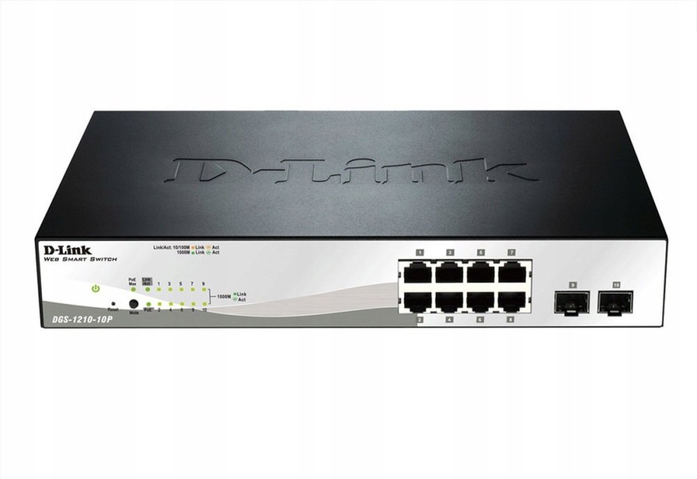 Przełącznik D-Link DGS-1210-10P/E – Gigabitowe rozwiązanie dla Twojej sieci