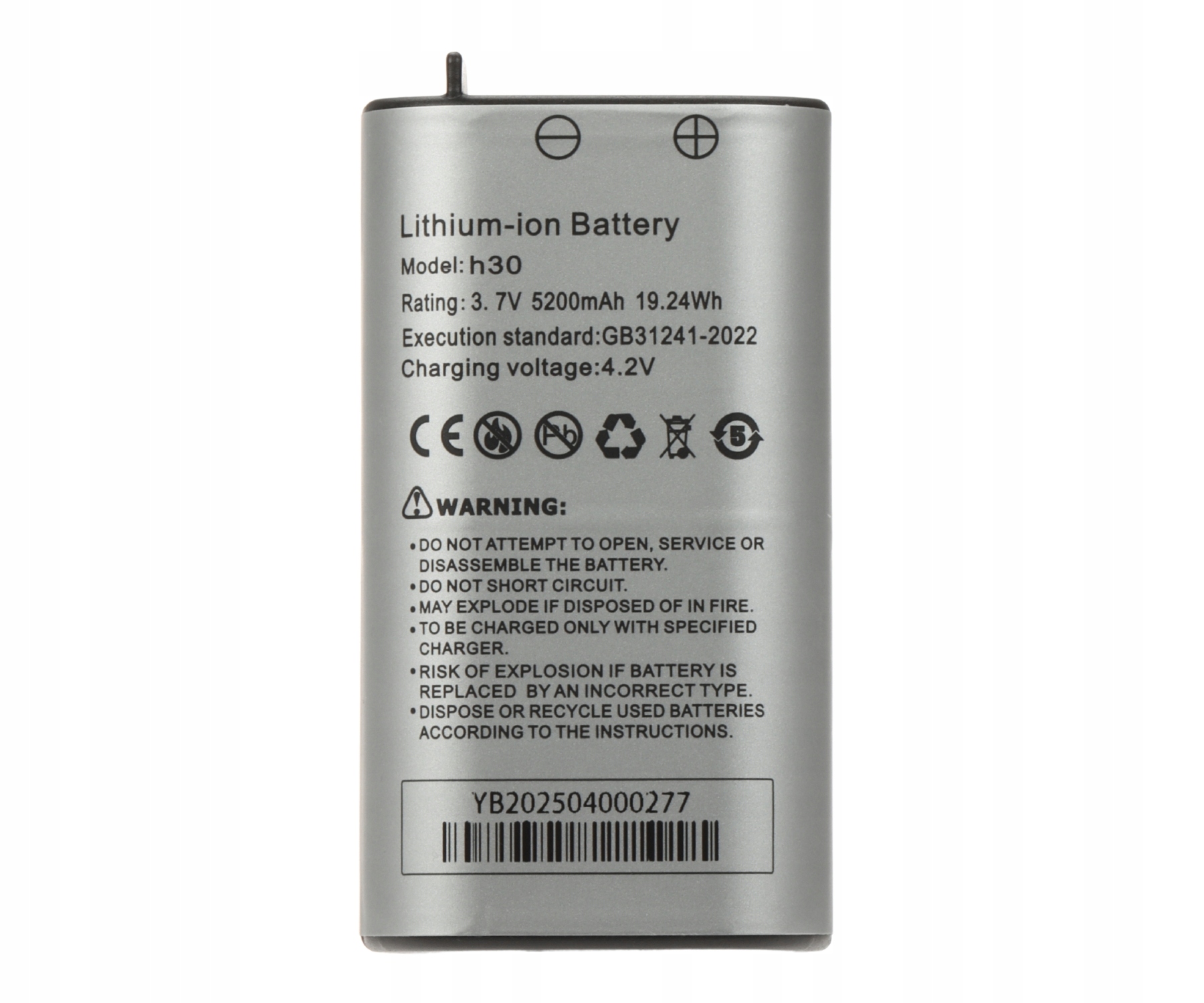 Wydajność akumulatora Li-Ion 5200mAh