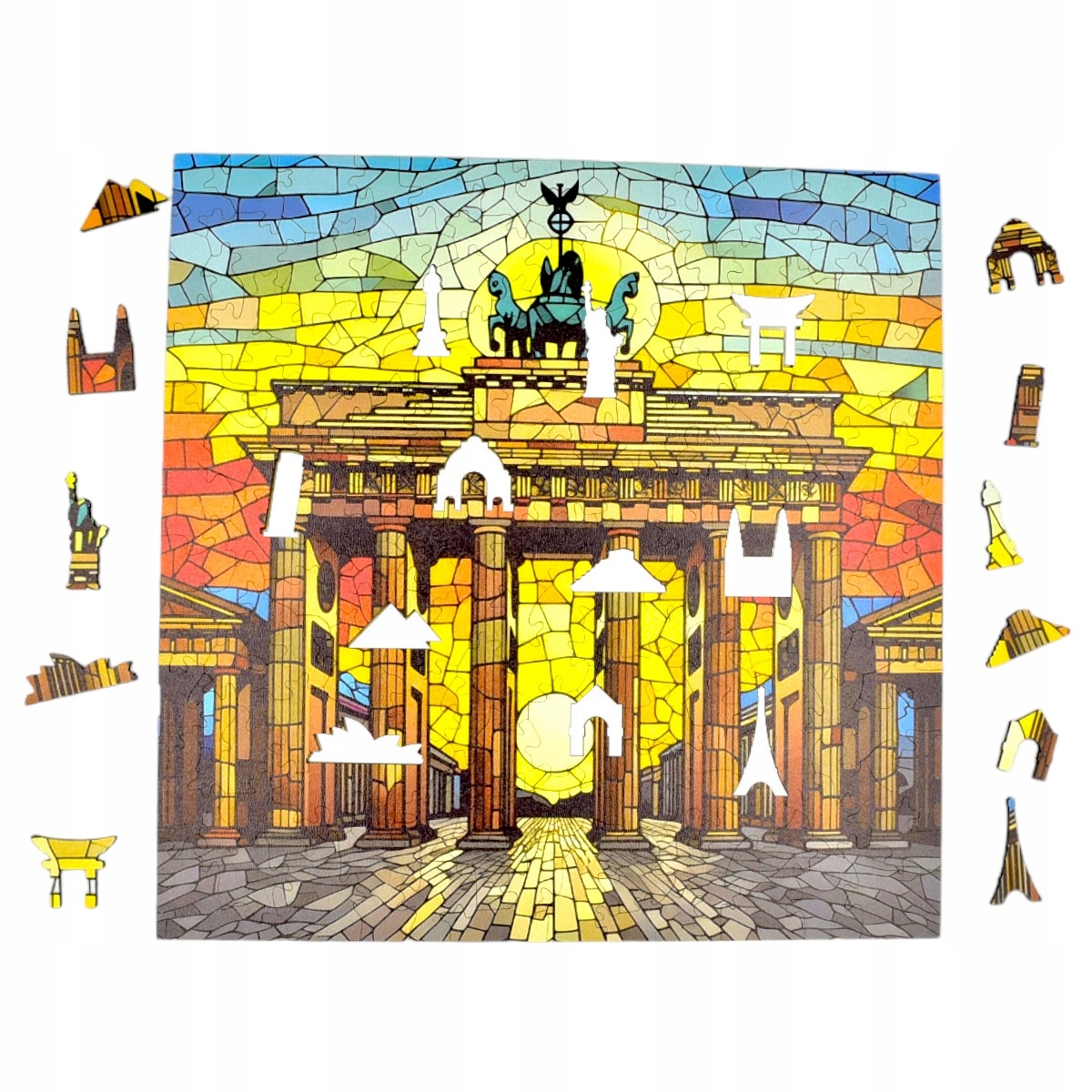 Puzzle Drewniane Brama Brandenburska Mruu&Pruu – Kreatywna zabawa dla każdego