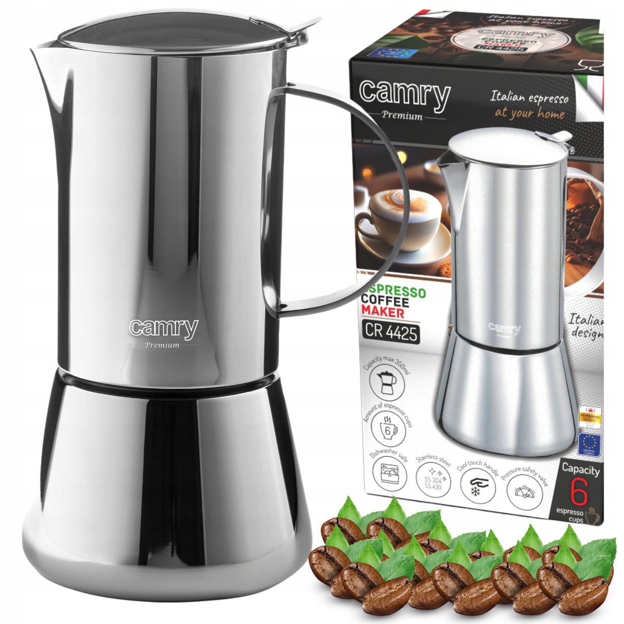 AV ADLER CR 4425 – Kawiarka 350ml do perfekcyjnego espresso
