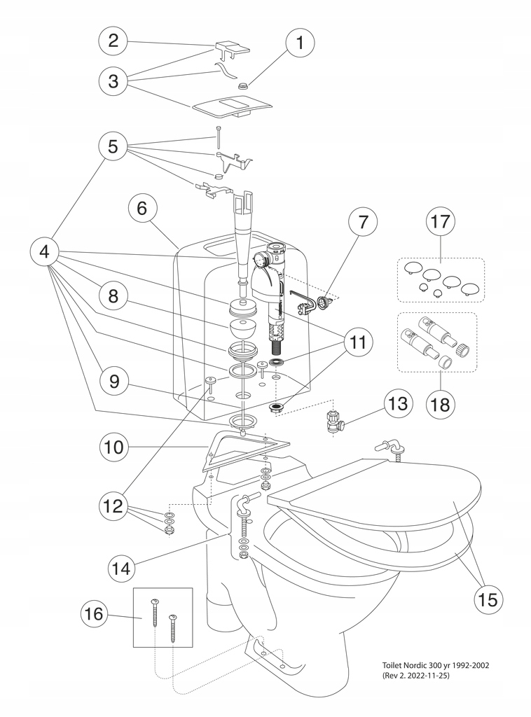 Kompatybilność z modelami toalet Nordic i Skandic