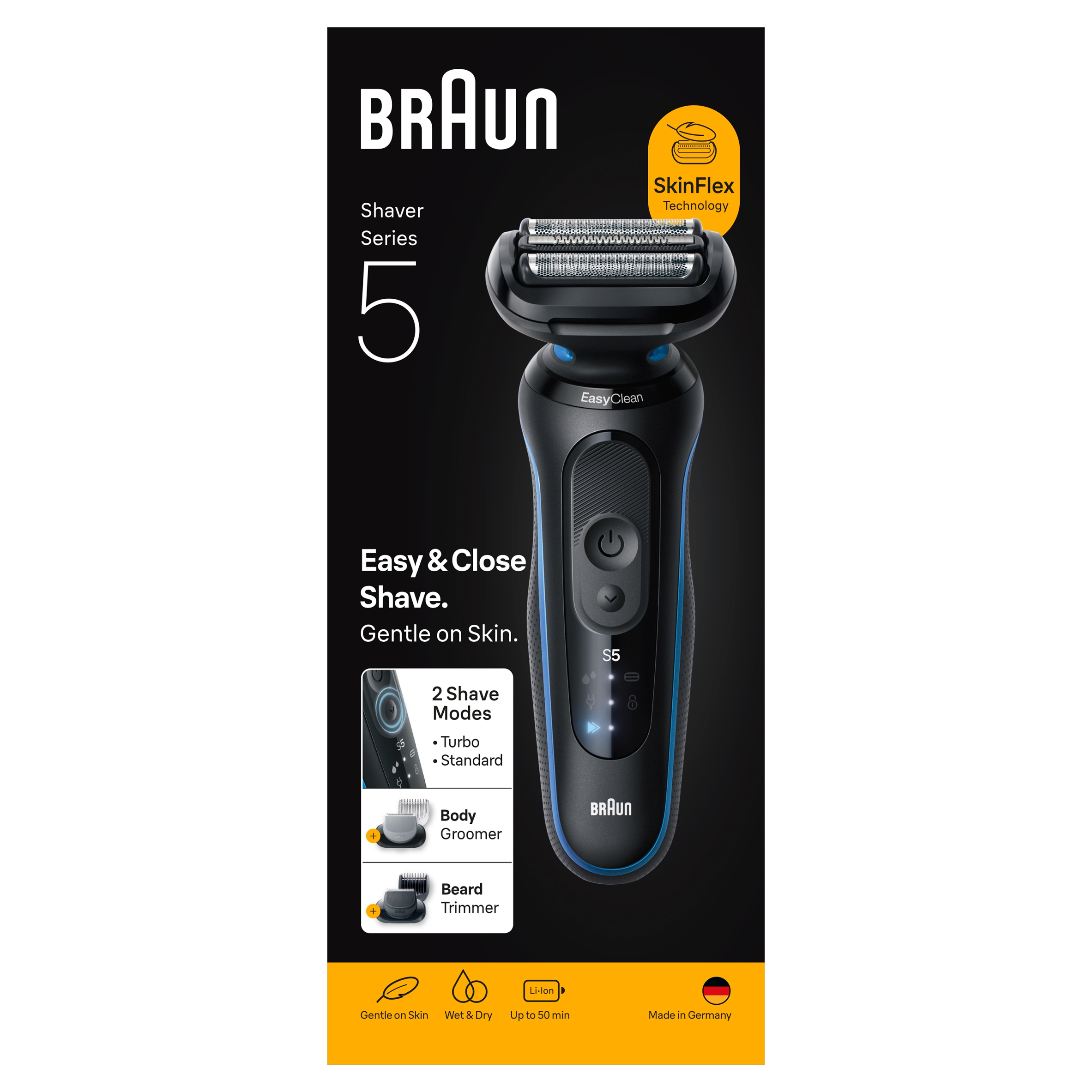 Golarka Braun Series 5 52-B1650s – Idealne rozwiązanie dla każdego mężczyzny