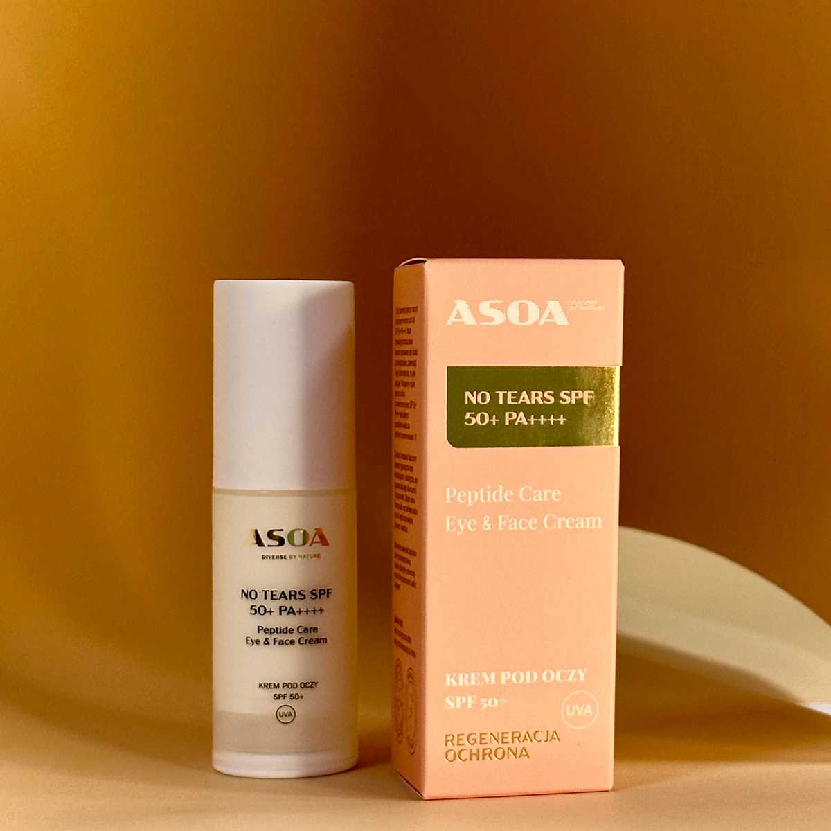 ASOA No Tears SPF 50+ PA++++ – Peptydowy Krem Pod Oczy dla Każdego