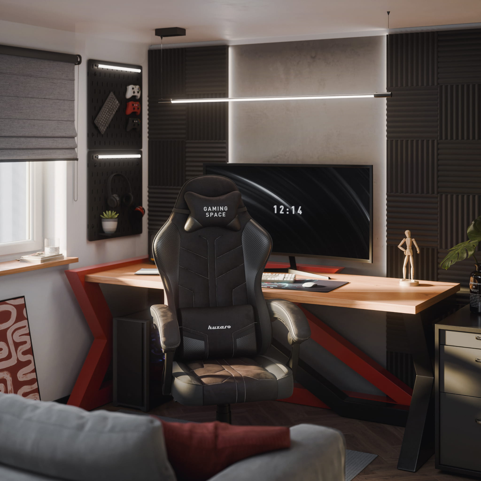 Fotel gamingowy Huzaro Force 2.7 Black Carbon – Komfort i styl w jednym