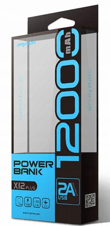 Duża pojemność akumulatora – 12000 mAh