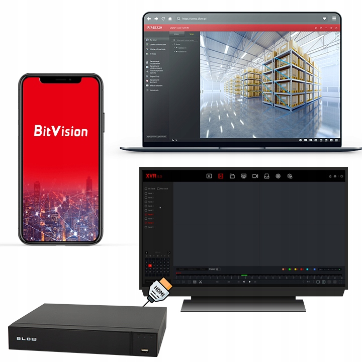 Rejestrator hybrydowy BLOW BL-X04051 – Nowoczesne rozwiązanie do monitoringu