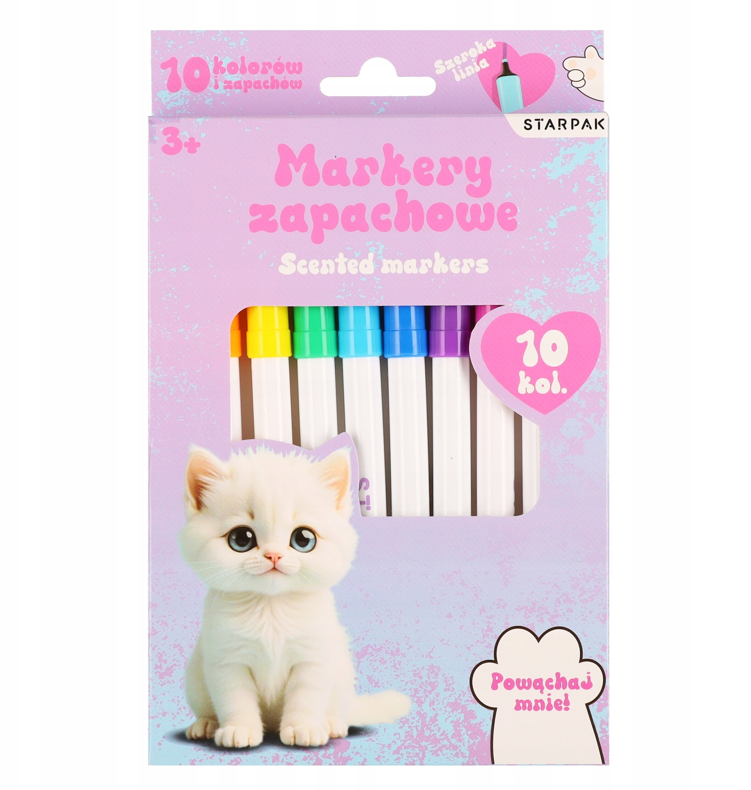 Marker Zapach 10KOL KOTEK 12/48 – Kolorowa zabawa z aromatem