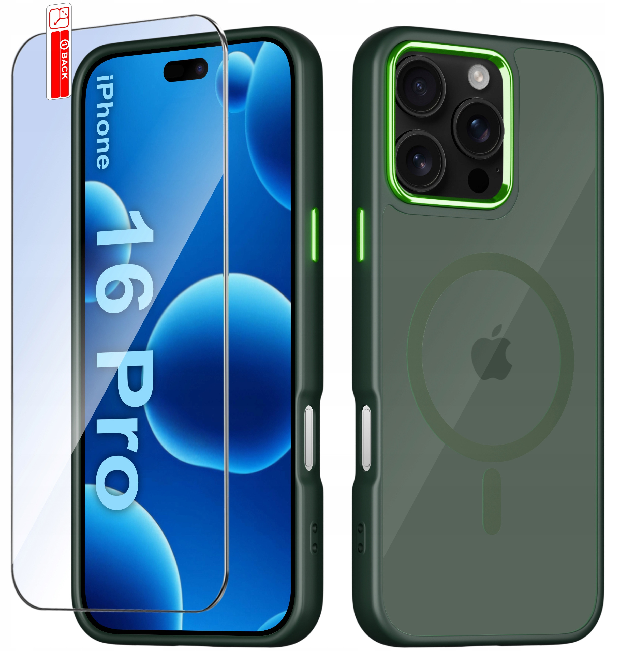 Etui do iPhone 16 Pro CASE do MagSafe MATOWE Magnetyczne PREMIUM + Szkło 9H – Ochrona i styl w jednym