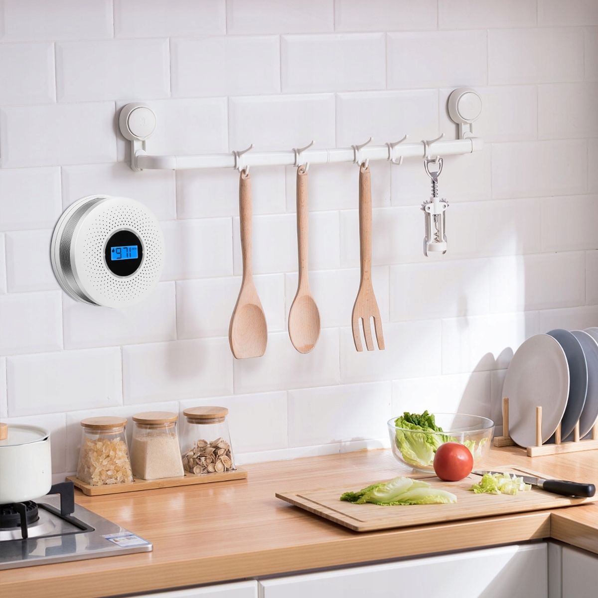 Czytelny wyświetlacz LCD – monitoruj poziom tlenku węgla w czasie rzeczywistym