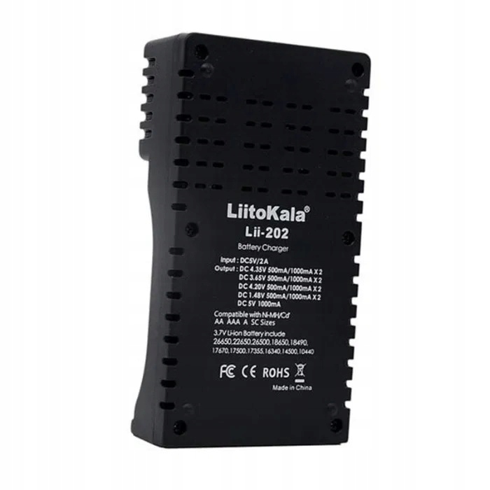 LiitoKala Lii-202 – Uniwersalna ładowarka akumulatorów