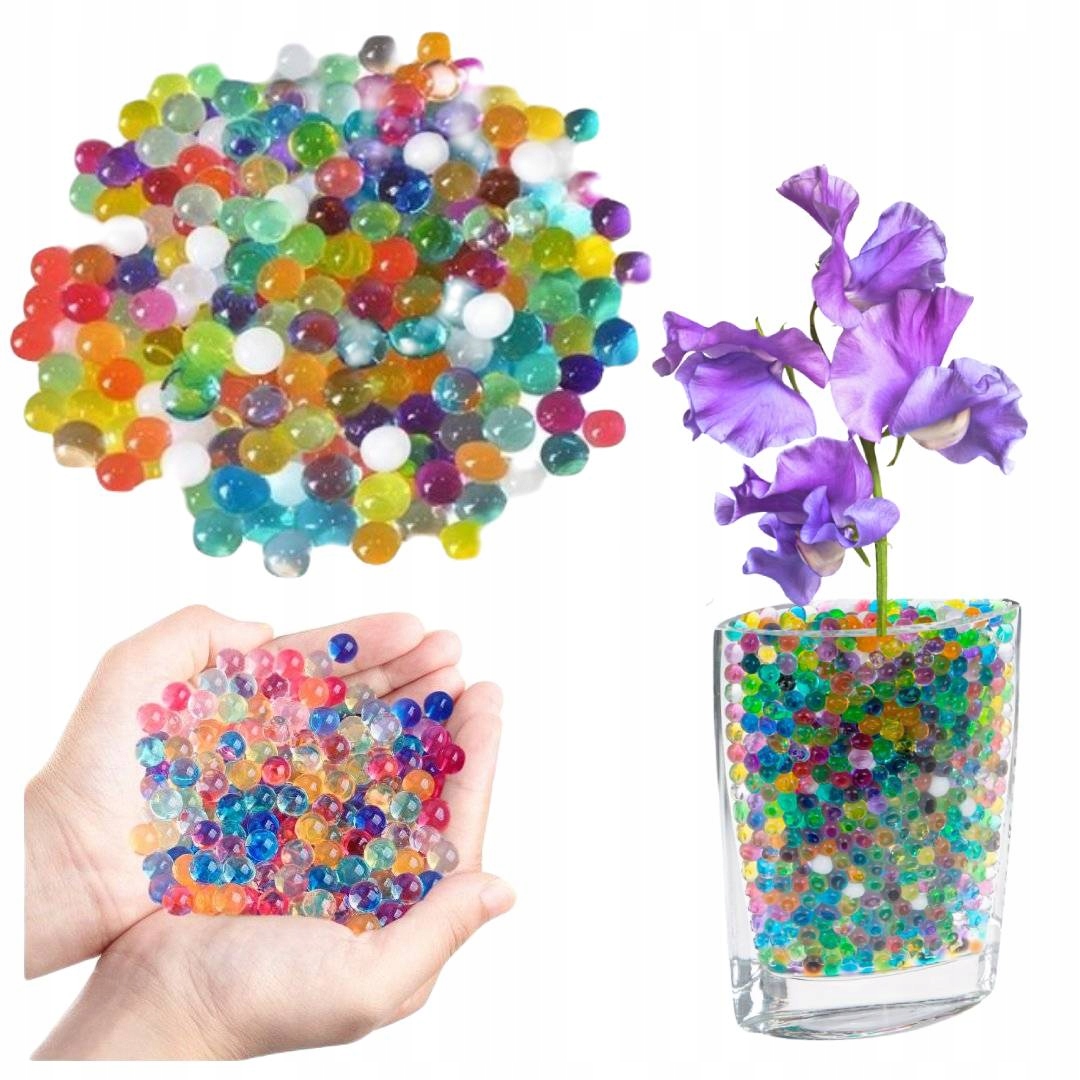 PrzydaSie Hydrożel Ziemia Do Kwiatów Kulki Żelowe 10000szt – Idealne do dekoracji i nawadniania