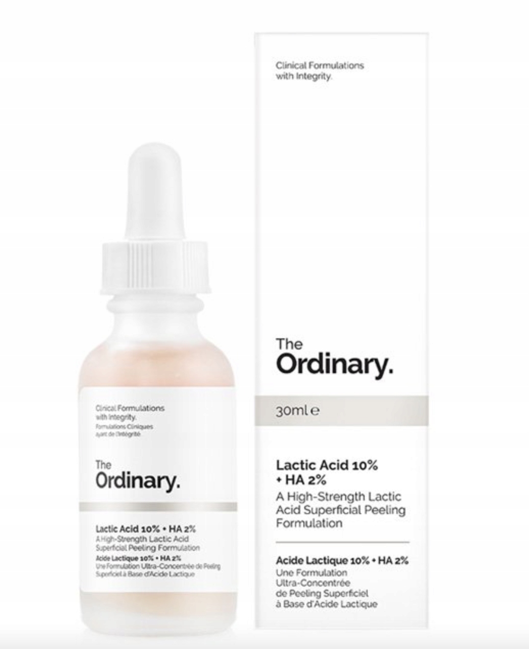 The Ordinary Lactic Acid 10% + HA – Peeling z Kwasem Mlekowym dla Zdrowej Cery