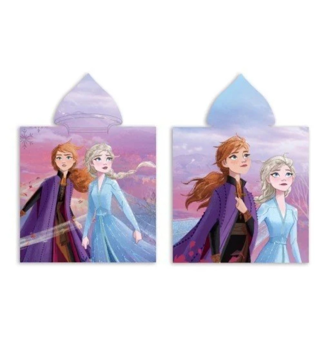 MCU Disney Frost Poncho badehåndklæde med hætte – Idealne dla dzieci po kąpieli