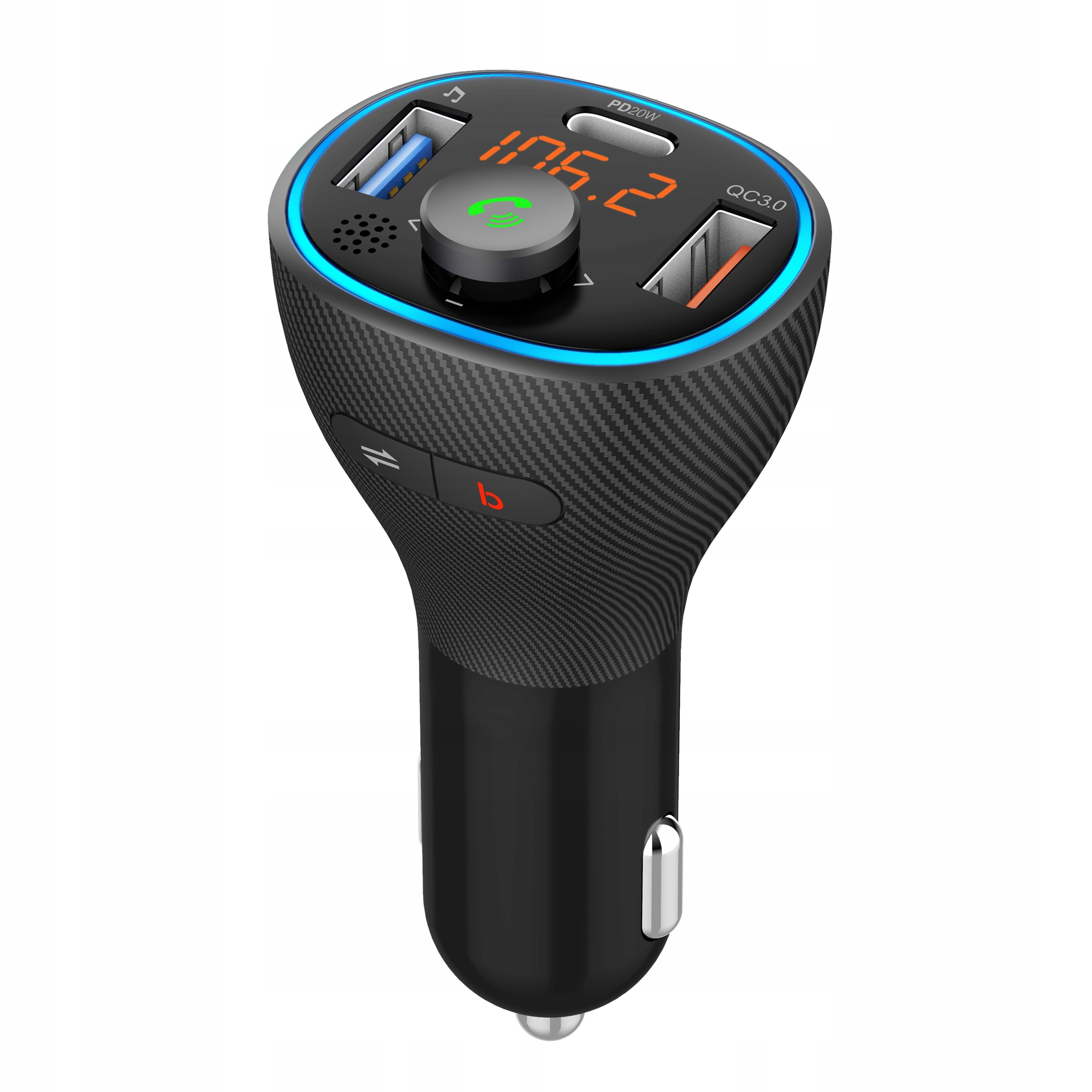 Transmiter samochodowy FM MP3 z funkcją BT USB LCD FM-73 QC3.0 – Twoje audio w podróży