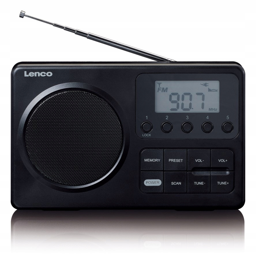 Radio Lenco MPR-035BK – Przenośne radio FM z cyfrowym tunerem