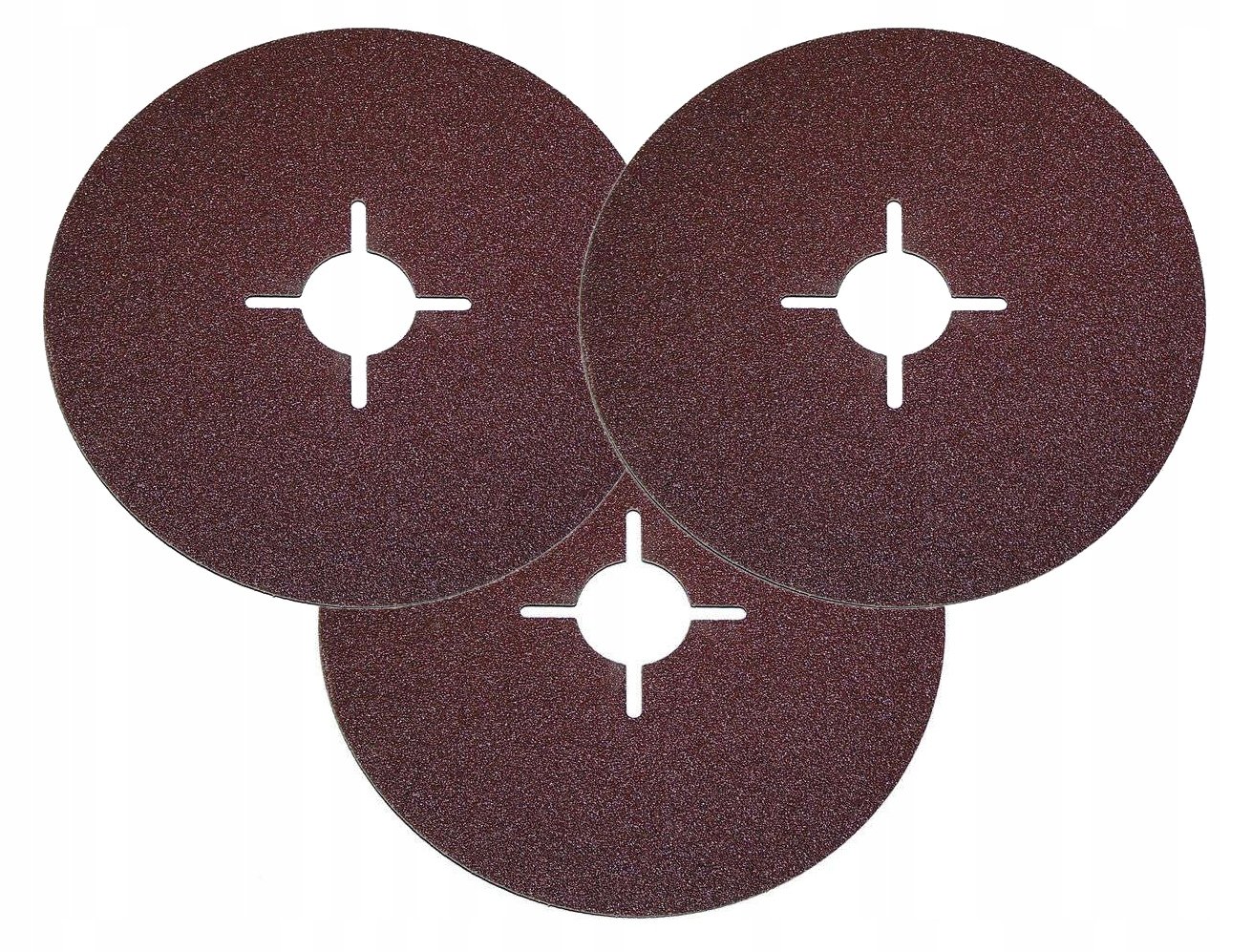 Krążki ścierne fibrowe P100 125 mm – Zestaw 3 sztuk