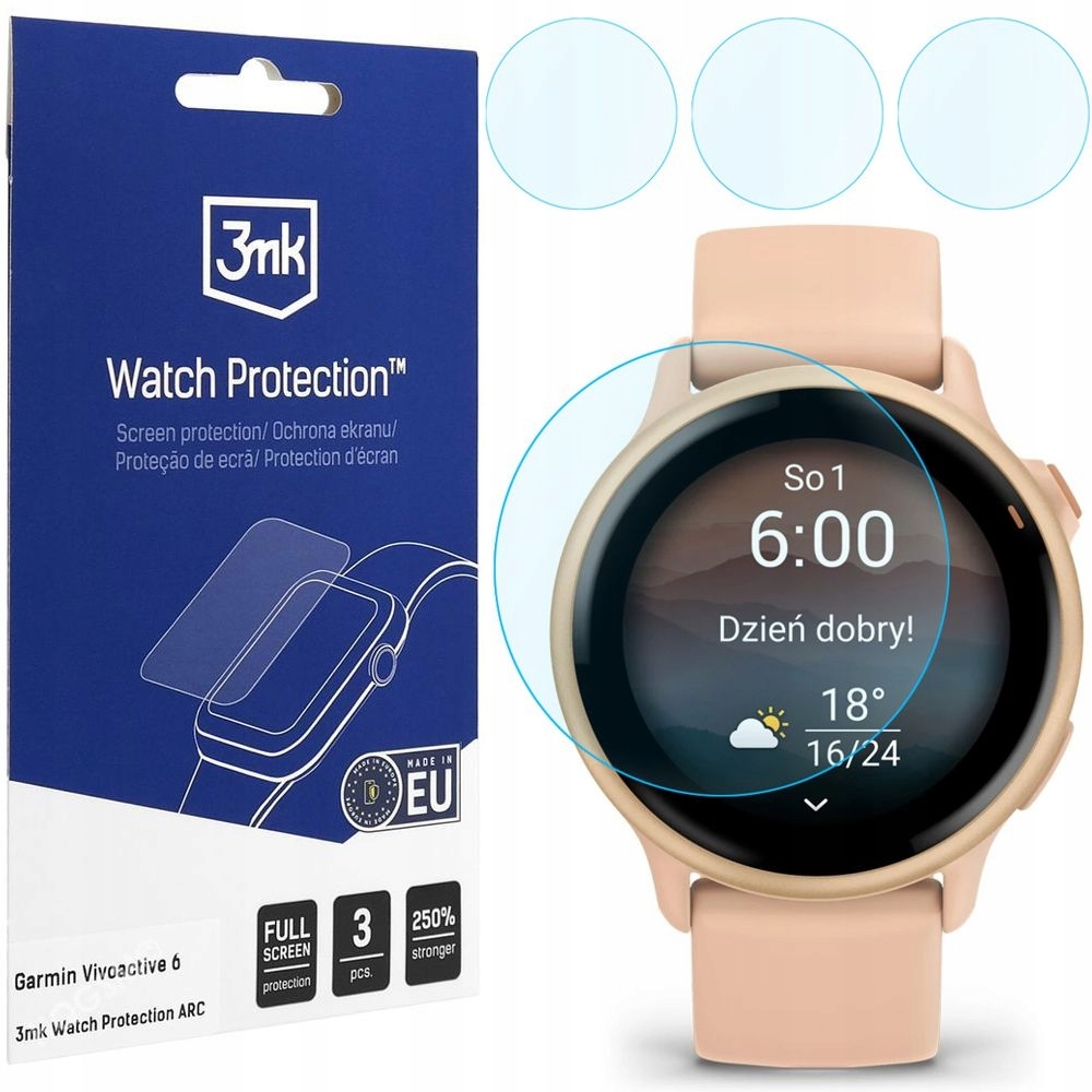 Garmin Vivoactive 6 - Ochrona ekranu z folią 3mk Watch Protection